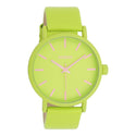 OOZOO Timepieces - Limoen groene OOZOO horloge met limoen groene leren band - C11177 (42mm)