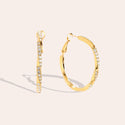 Bijoutheek Oorringen Hoop Twist Steentjes