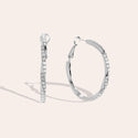 Bijoutheek Oorringen Hoop Twist Steentjes