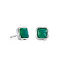 Coeur de Lion Birthstone May Earrings Green Agate