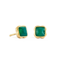 Coeur de Lion Birthstone May Earrings Green Agate