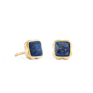 Kopen goud Coeur de Lion Birthstone September Earrings Lapis Lazuli