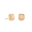 Coeur de Lion Birthstone June Earrings Cream Jade