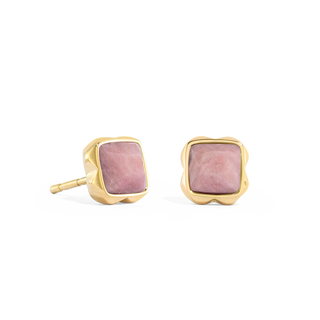Kopen goud Coeur de Lion Birthstone July Earrings Rhodochrosite