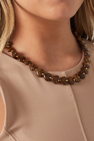 Bijoutheek Collier Hart Kralen