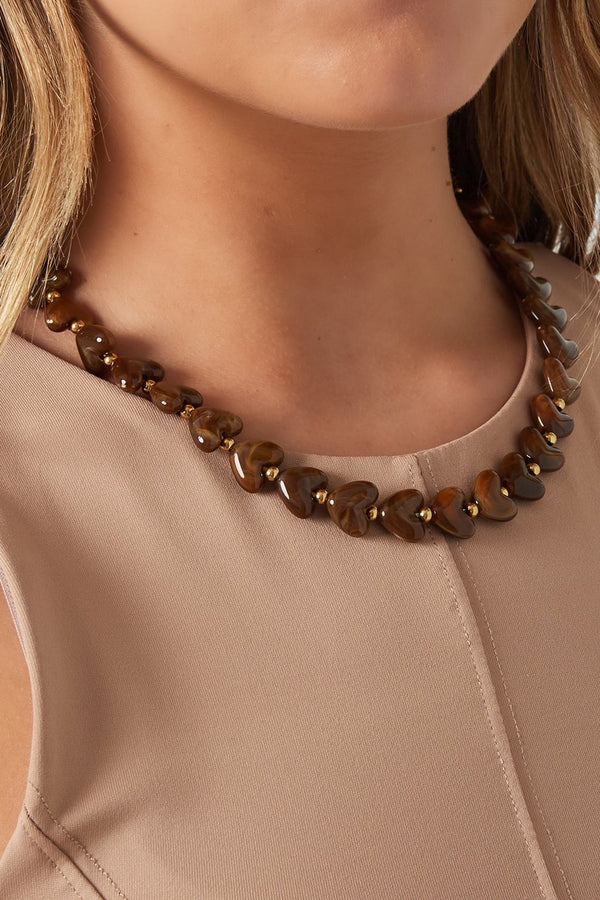 Bijoutheek Collier Hart Kralen