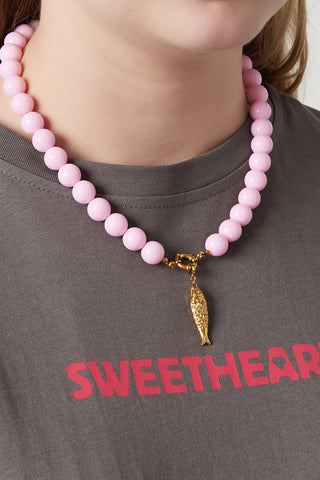 Bijoutheek Collier Kralen 12mm Statement
