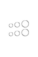 Bijoutheek Oorringen Set 3 Paar Rond 1.4cm 1.8cm 2.4cm