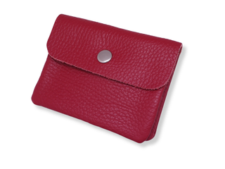 Kopen rood Bijoutheek Portemonnee Leer Italiaans