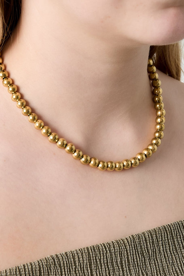 Bijoutheek Collier Ballen Hol 8mm