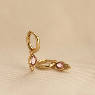 Karma Oorhangers Drop Dots Peach