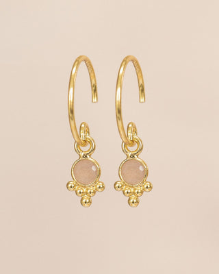 Muja Juma Oorhangers Abrial Peach Moonstone
