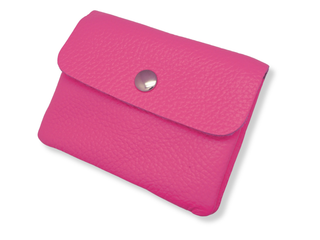 Kopen neon-roze Bijoutheek Portemonnee Leer Italiaans