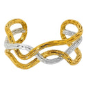 Bijoutheek Armband (Sieraad) Bangle Gewoven Bicolor