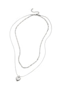 Bijoutheek Collier Dubbel Hart