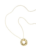 Bijoutheek Collier Lang Open Cirkel Golvend