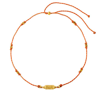 Kaufen orange Yehwang Halskette Glücksperlenseil