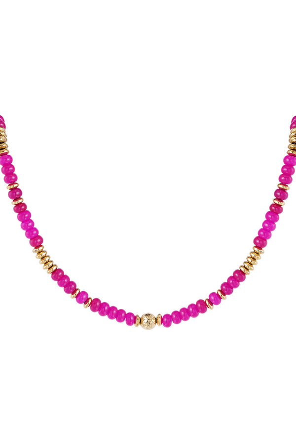 Bijoutheek Necklace multi beads (6mm)