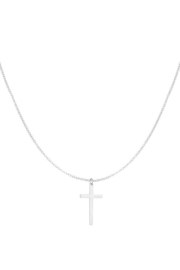 Bijoutheek Halskette Mittelgroßes Kreuz