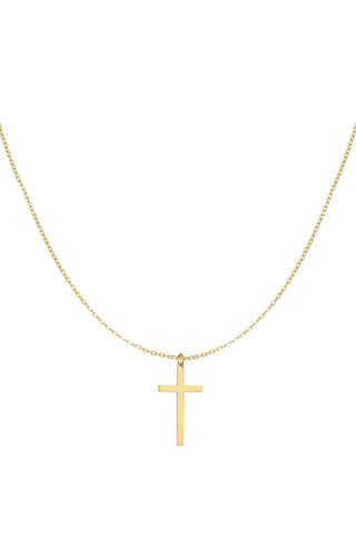 Koop gold Bijoutheek Necklace Medium cross