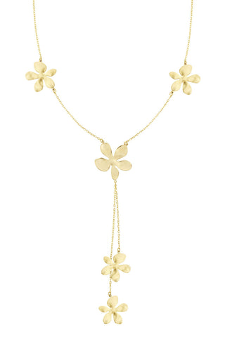 Bijoutheek Collier Lang Bloem Bedels