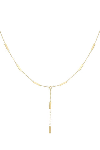 Bijoutheek Collier Y-vorm Square Bars