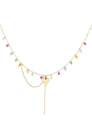 Bijoutheek Collier Love Multi Colour