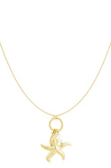 Bijoutheek Collier Schelp Zeester Parel