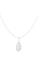 Bijoutheek Collier Schelp En Parel