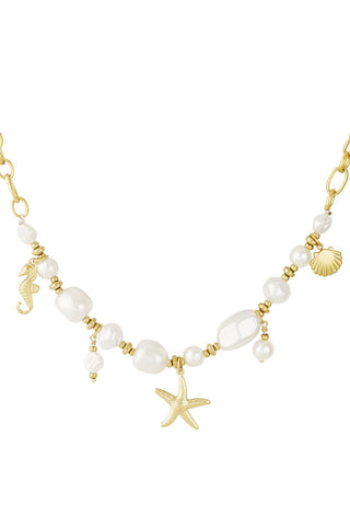 Bijoutheek Collier Parels Bedels Zee