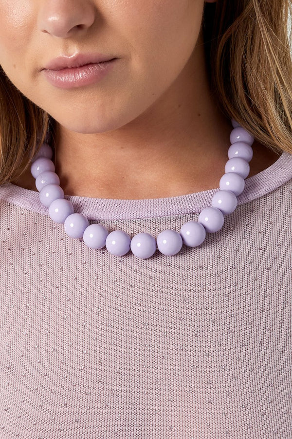 Bijoutheek Collier Grote Kralen 15mm Statement