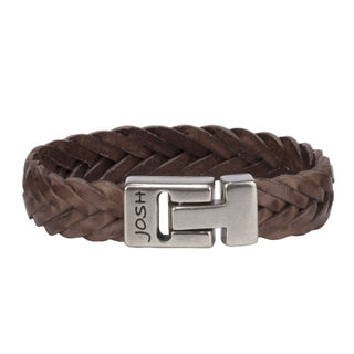 JOSH Brown Bracelet 24001-BRA-BROWN (LENGTH: 20.5-22.5 CM)