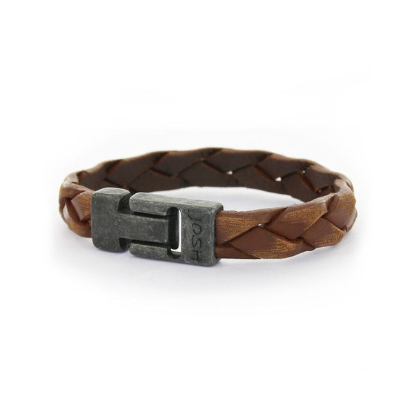 JOSH Brown Bracelet 24001-BRA-BROWN (LENGTH: 20.5-22.5 CM)