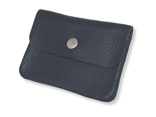 Kopen donker-indigo Bijoutheek Portemonnee Leer Italiaans