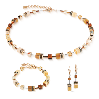 Coeur de Lion GeoCUBE® Iconic Necklace Mocha Mousse