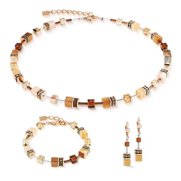 Coeur de Lion Geocube bracelet Precious Fusion Pearls white