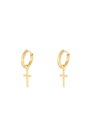 Bijoutheek Oorhangers Kruis