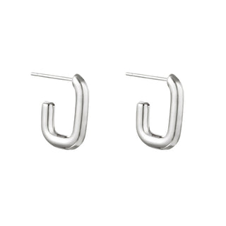 Koop silver Yehwang earring square hoop small