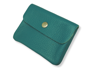 Kopen turquoise Bijoutheek Portemonnee Leer Italiaans