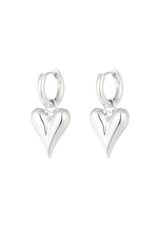 Bijoutheek Oorhangers Chunky Hart