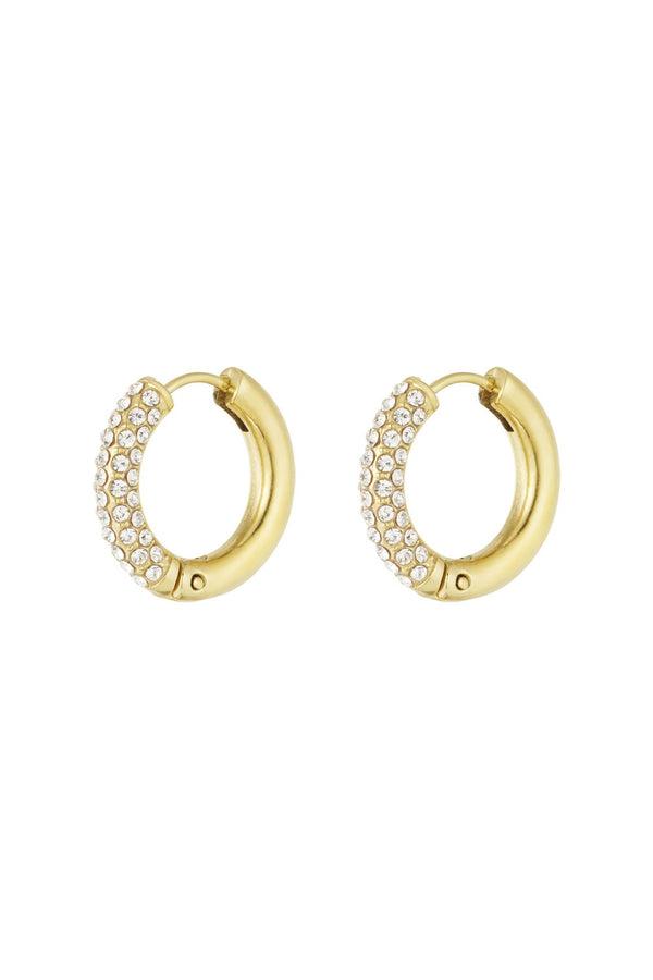 Bijoutheek Oorringen Strass Steentjes Crystal