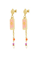 Bijoutheek Oorhangers Love Pink Zon
