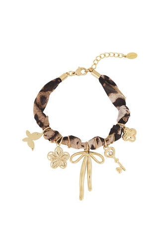 Bijoutheek Armband (Sieraad) Panter Strik En Bedels