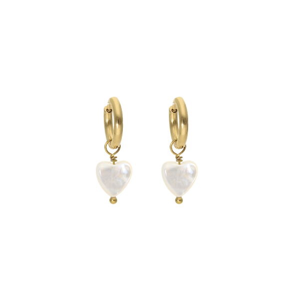 Camps & Camps Oorstekers 2S199_MP Dangling Love Pearl