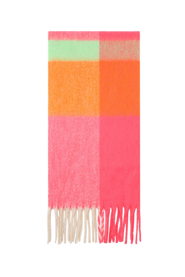 Bijoutheek Sjaal (Fashion) Geblokt Winter Franjes