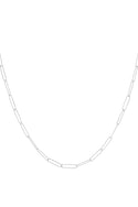 Bijoutheek Collier Schakels Gehamerd