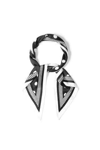 Bijoutheek Sjaal (Fashion) Driehoek Zijdezacht Polka