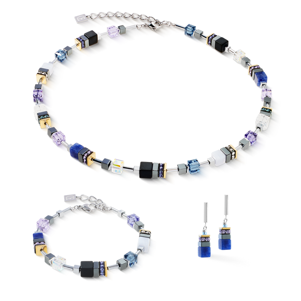 Coeur de Lion Geocube Necklace Iconic Nature necklace blue/white