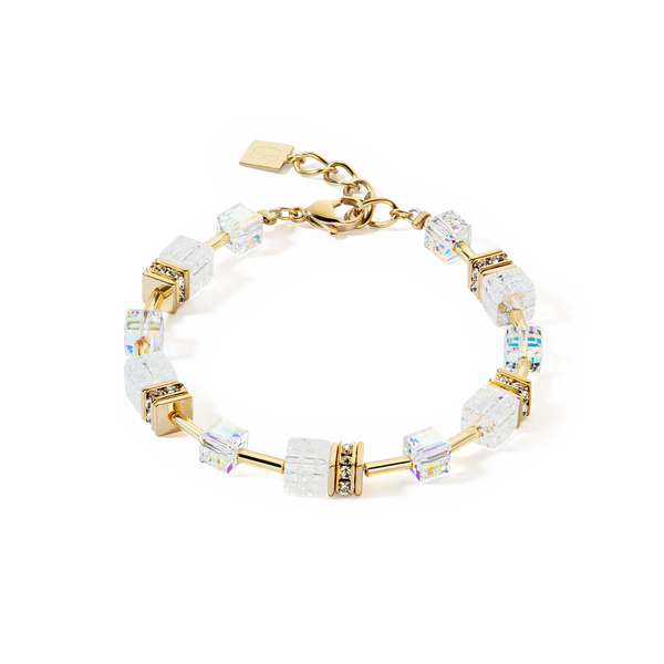 Coeur de Lion GeoCUBE Iconic Nature bracelet gold white