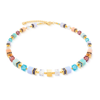 Coeur de Lion Geocube Necklace Iconic Nature necklace blue/white